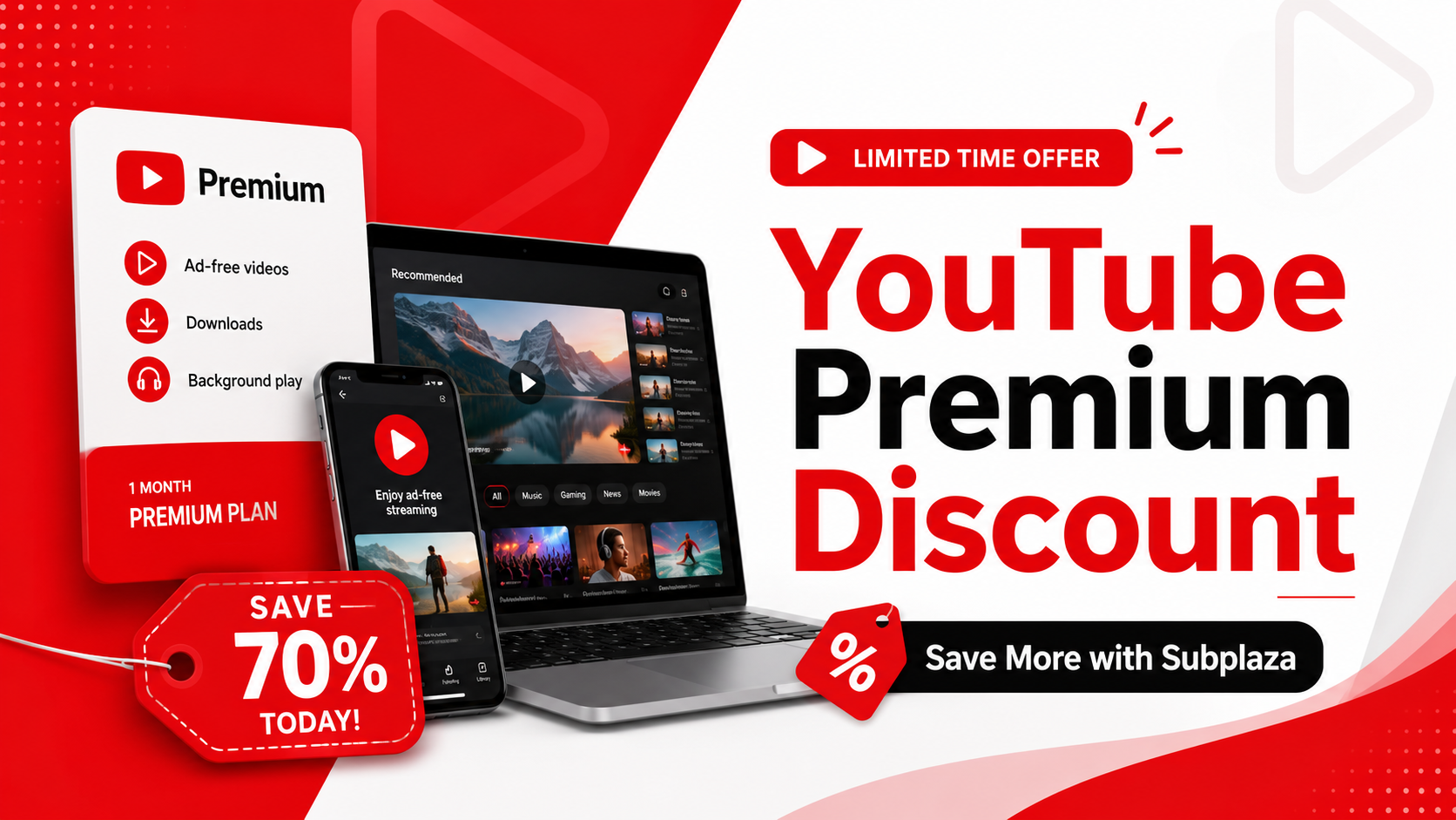 How can I get YouTube Premium at a discounted price?