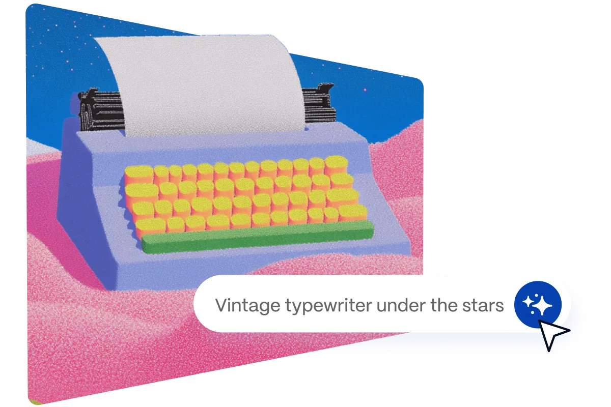 Turn ideas into editable, on-brand visual content